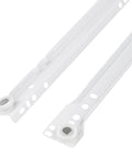 Tough As A Bull Heavy Duty 6 Pair 16 Inch Bottom Mount Drawer Slides featuring white powder coated steel tracks.