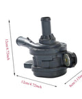 Built Tough Electric Auxiliary Water Pump Snaps Right Into Engine Cooling System Stops Overheating Fast Replaces 161b00y010 161b036010 G904047040 For Corolla Levin side view with measurement 12cm x 8cm.