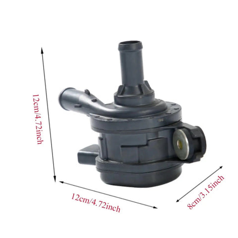 Built Tough Electric Auxiliary Water Pump Snaps Right Into Engine Cooling System Stops Overheating Fast Replaces 161b00y010 161b036010 G904047040 For Corolla Levin side view with measurement 12cm x 8cm.
