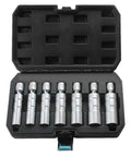 3/8 Drive 7-Piece Thin Wall Socket Set With Case Magnetic Spark Plug Sockets 14mm To 21mm 9/16 13/16 3/4 Inch For Auto Repair And Mechanics, Durable Steel Construction, Workhorse For Pros And DIY Projects in opened black case