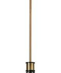 Silas Modern Pendant Light with angular metal shade in brushed bronze and black finish, hardwired ceiling fixture without bulb