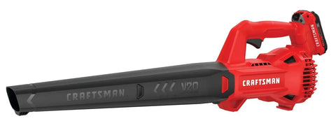 20V Max Cordless Leaf Blower With Battery And Charger, Lightweight Electric Yard Tool Delivers Up To 90 MPH And 200 CFM, Red
