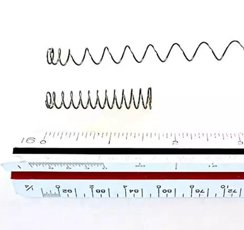 Heavy Duty Assortment Kit With 200 Stainless Steel Compression Springs For Home DIY Projects Plus Automotive Repairs And Mechanical Fixes Including Rust Proof And Durable Metal Coils In Various Sizes That Are Super Cool For Serious Tinkering And Building, two steel compression springs with ruler