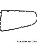 Nissan Transmission Filter And Oil Pan Gasket Kit Fits Altima Rogue Sentra NV200 rubber pan gasket