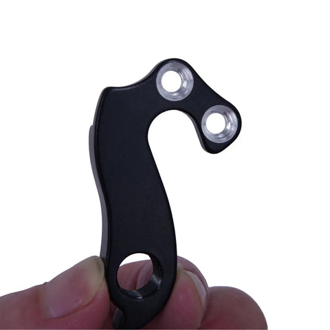 Derailleur Hanger 61 Replacement For Mountain Bikes, CNC Aluminum Alloy Rear Mech Dropout Upgrade in black, bolt on fit