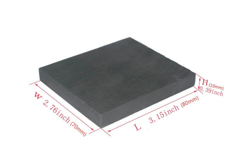 Dope Graphite Ingot Plate For EDM Machining With Smooth Polished Surface 70mm x 80mm x 10mm, conductive graphite block