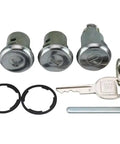 Door Trunk And Glovebox Lock Set For 1969 Chevy Camaro Includes 4 Lock Cylinders And Oval GM Keys Replacement Security Kit