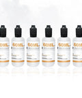 Six 60ml bottles of High Density Fog Fluid For Smoke Machines, Odorless Glycerin Propylene Glycol Mixture, Safe Non Toxic Formula