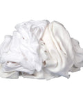 Absorbent White Recycled T Shirt Cloth Rags Box For All Purpose Wiping Cleaning And Polishing Made From 100 Percent Recycled Materials