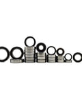 RC Flange Bearing Kit For Maxx And Slash Short Course Trucks, 26 Pcs Chrome Steel Ball Bearings lined up