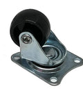 1 Inch Swivel Caster Wheel with Rubber Base, Solid Steel Stem, designed for smooth movement for garage workshop tools.