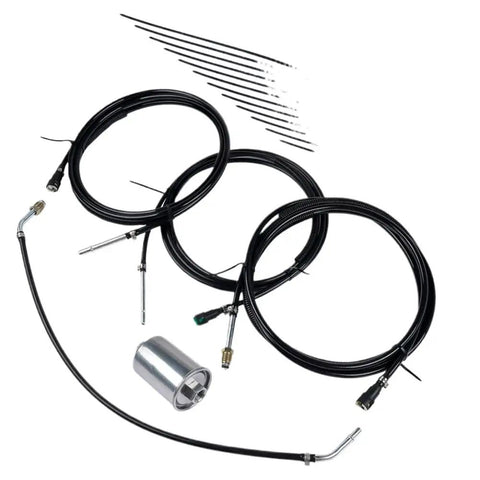 Heavy Duty Nylon Fuel Line Kit For Chevy Avalanche And Tahoe Suburban Yukon 2000 To 2004 Perfect Replacement Part That Is Built Tough And Ready To Handle All Your Driving Needs Without Issues Or Leaks Ever Happening. Nylon fuel line kit with fittings and silver connector for GM truck replacement.