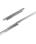 Undermount Drawer Slides Soft Close Floor Mounted 500mm Full Extension Steel Runners visible in silver, side view