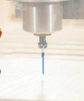 CNC Router Bit Ball Nose End Mill With Nano Blue Coating Upcut Dope Tool For Precise 3D Carving shown with materials it cuts