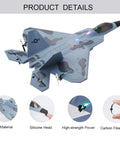 F22 Raptor RC Plane With LED Lights 4CH 3D 6G Gyro 2.4GHz Remote Control Fighter Jet Beginner Friendly Outdoor RC Aircraft