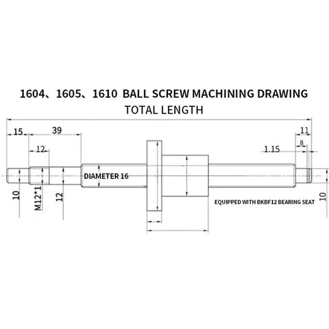 Heavy Duty Linear Guide Rail Kit With Four Hgw20cc Carriage Blocks And Dual Hgr20 Steel Rails Matched With Sfu1610 Ball Screw technical drawing