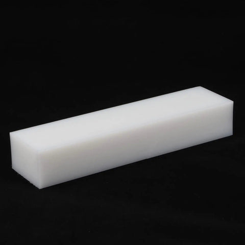 Two Pack White HDPE Plastic Blocks For Machining And Prototyping 2 Inch By 3 Inch By 12 Inch Solid Polyethylene Blocks For Home Improvements DIY Projects Flooring And Engineering.