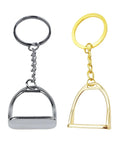 Elegant Stirrups and Snaffle Bit Key Rings D Shaped Keychain Made from Sturdy Alloy for Equestrians and Horse Lovers Ride Ready
