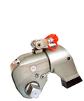 Heavy Duty Hydraulic Torque Wrench With 1.5 Inch Square Drive And 2000 Nm Adjustable Output showing side view, silver finish, designed for bolting.