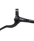 Two Finger Alloy Brake Lever For Right Hand Disc Brakes Acera BL MT401 Compatible Black, featuring slim reservoir and durable design.