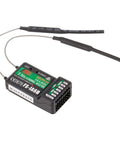 Flysky FS I6X 2.4GHz 10 Channel AFHDS 2A RC Transmitter With FS IA6B Receiver, aerial view showing connections and serial number