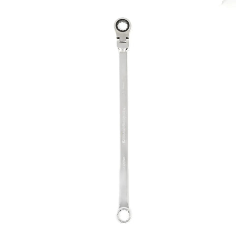 XL 12 Point Flex Head Double Box Ratcheting Wrench 22mm GearBox Pro With 72 Tooth Mechanism, Off Corner Loading Design, Long Beam
