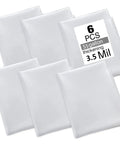 6 Pack 3.5 Mil Clear Dust Collector Bags For 55 Gallon Dust Collector Fits 19.5 Inch Diameter With 31 Inch Width And 40 Inch Length