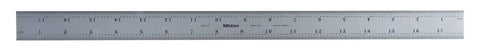 Heavy Duty 18 Inch By 450 Mm Stainless Steel Rule With One Thirty Second And One Sixty Fourth Inch Graduations For Precise Measuring In Woodworking Metalworking And DIY Projects Tempered Steel Construction For Long Lasting Durability, etched metric and inch ruler