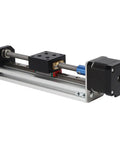 Pro Grade Electric CNC Linear Stage Actuator With 300mm Cross Sliding Table, aluminum parts, precision guiding mechanism.