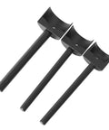 Leather Craft Half Round Cutter Punch Set Arc End Tool For Belts Wallets And Bags With Arc Shaped Ends Includes 15mm 20mm 25mm 30mm 35mm 40mm 45mm Pro Grade For Beginners And Pros shown in black steel