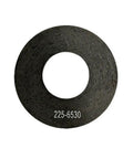 Heavy Duty Slip Clutch Friction Disc Plates Pair For Tractor PTO Driveshaft Replacement Built Tough With 3 Inch Inner Diameter And Six Five Outer Size Ready To Roll, black rubber disc.