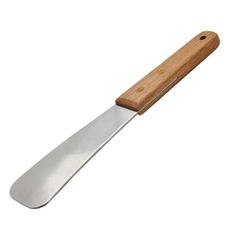 Heavy Duty Ice Cream Spade With Wooden Handle Stainless Steel Dessert Shovel For Scooping Ice Cream And Cutting Butter