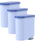 Barista Grade Coffee Machine Water Tank Filter Cartridge Softens Tap Water Pulls Chlorine For A Silky Smooth Cup That Actually Hits The Spot Compatible With Nearly Every Brewer 3 piece set of blue top water filter cartridges.
