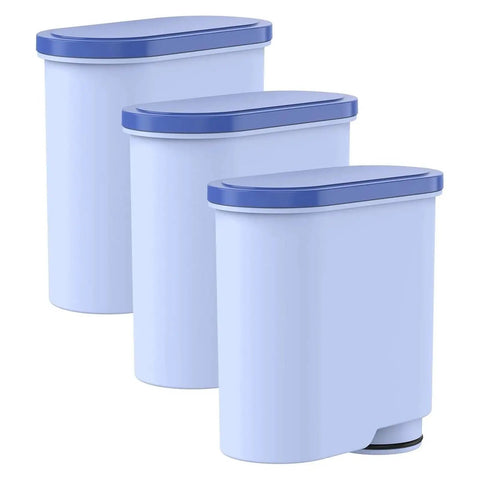 Barista Grade Coffee Machine Water Tank Filter Cartridge Softens Tap Water Pulls Chlorine For A Silky Smooth Cup That Actually Hits The Spot Compatible With Nearly Every Brewer 3 piece set of blue top water filter cartridges.