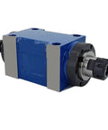 Blue Beefy Spindle Power Head For CNC Lathe And Milling Machines With BT30 ER32 ER25 MT3 Tapers 0.55kW 3000 7000rpm