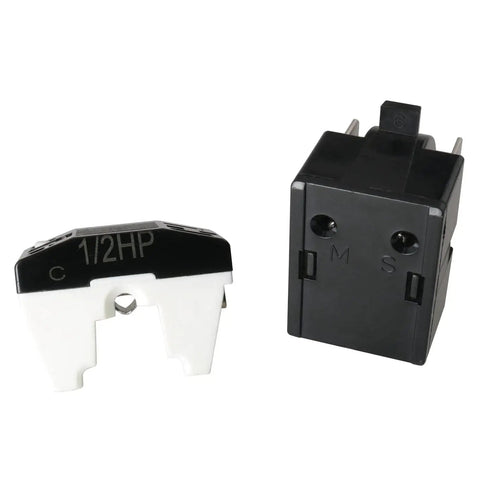 Fridge Compressor Starter Relay Kit 4.7 Ohm 3 Pin PTC Relay With Overload Protector Replacement Pack For Refrigerators Easy Install