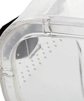 Close-up of Flexible PVC Safety Goggles showing direct vent detail and clear lens with secure fit edge.