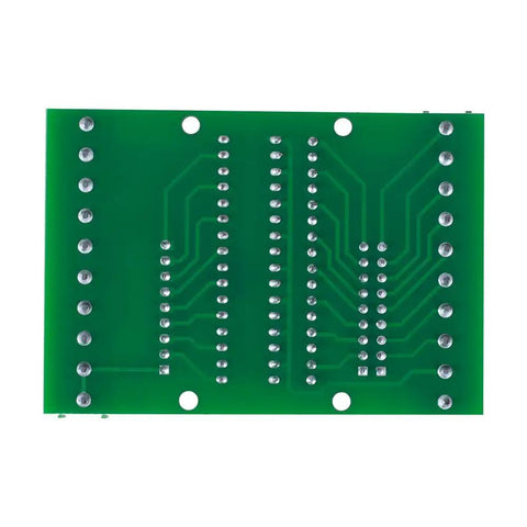 Back view of PCB for 8 Channel Isolation Module For DC 12V 24V Power And Control Signals, PNP NPN Low High Level Output, Plug And Play Signal Converter For PLCs And Industrial Automation.