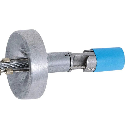 Temporary Reusable Drop In Anchor For Concrete, Easy Install And Reuse, Three Quarter Inch, metal and blue components visible