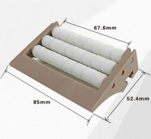 4 Pack 85mm Wide A Shaped Conveyor Plastic Chain Plate Ball Transfer Plate White For Smooth Line Transfer On Belt