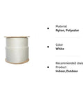 One Quarter Inch Nylon Rope Three Strand Twisted Nylon And Polyester Blend Heavy Duty Lightweight Weather Resistant Cord 600 Feet spool