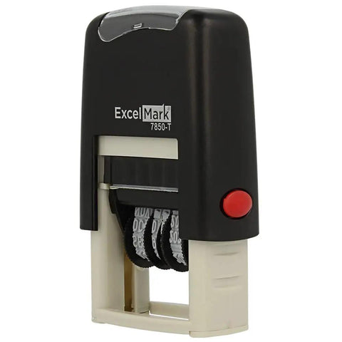 Top Shelf Self Inking Rubber Date Stamp With Emailed Marking, Compact Black Ink office gear, sturdy design for efficient paperwork.