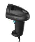 Built Tough USB Barcode Scanner For 1D 2D QR Codes, Quick Scan, ABS Construction, IP54 Dust Protected, Handheld Wired Device, Side View