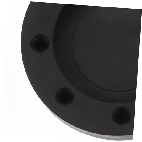 Close-up of black Four Pack Anti Skid Washing Machine Pads And Stabilizer Feet For Vibration Control Durable Furniture Risers
