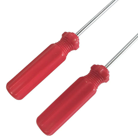 Top Shelf Torx Security Screwdriver Set With Magnetized Precision Bits Crafted From Hella Durable Chrome Vanadium Steel Sweet Gaming Console Repair Kit For Xbox One PS4 PS3 And Mobile Devices Including Easy Pry Tools, featuring red handles.