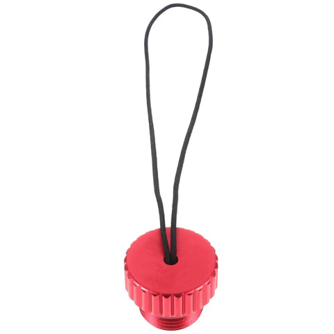 Red valve cap with cord, Two Pack Scuba Air Tank Valve Cover Protectors Lightweight Durable Valve Caps For Scuba Gear Shield Your Tank