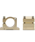 Spindle Motor Clamp Mount Bracket For CNC Machines 65mm 80mm 85mm 100mm 105mm With 100mm Handle, front and side view