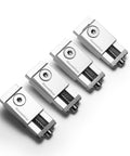 Upgrade Aluminum Mini Vise Clamp Toe Clamp Set for Woodworking and Metalworking Milling Projects, side view, 4 pack