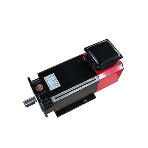 Top Shelf 2 Point 2 Kilowatt Ac Servo Spindle Motor For Cnc Routers And 3D Printers shown from above, featuring a robust black and red design.