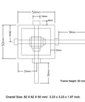 PGFUN 5:1 right-angle worm gearbox line diagram with 8 mm shaft and side mounting